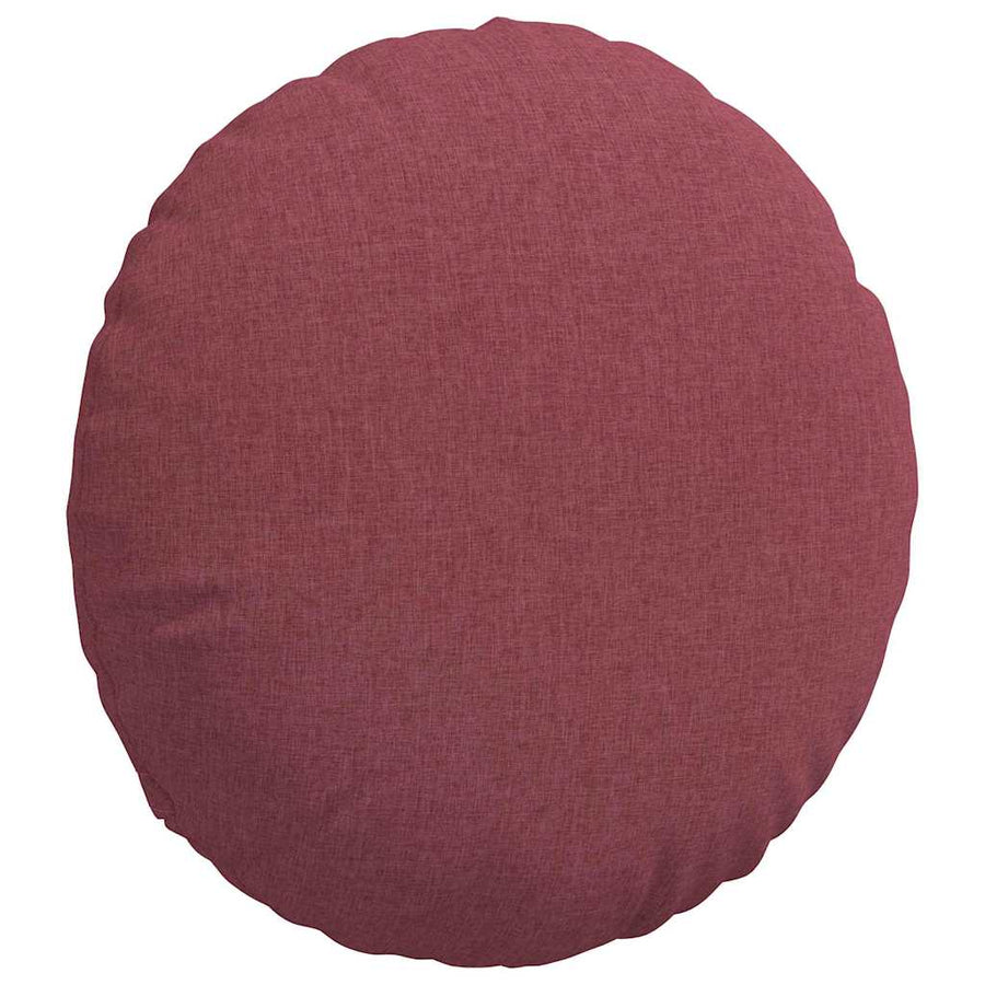 Zitkussens 2 pcs Wijnrood Ø60 x 21 cm Stof