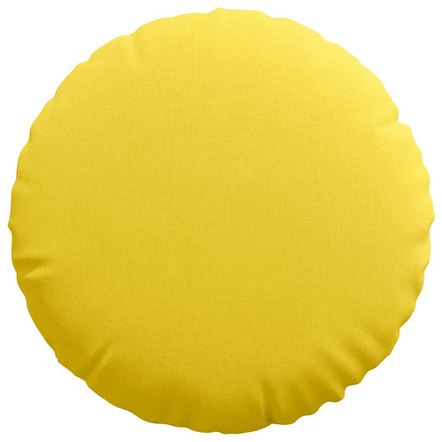 Zitkussens 2 pcs Lichtgeel Ø60 x 21 cm Stof