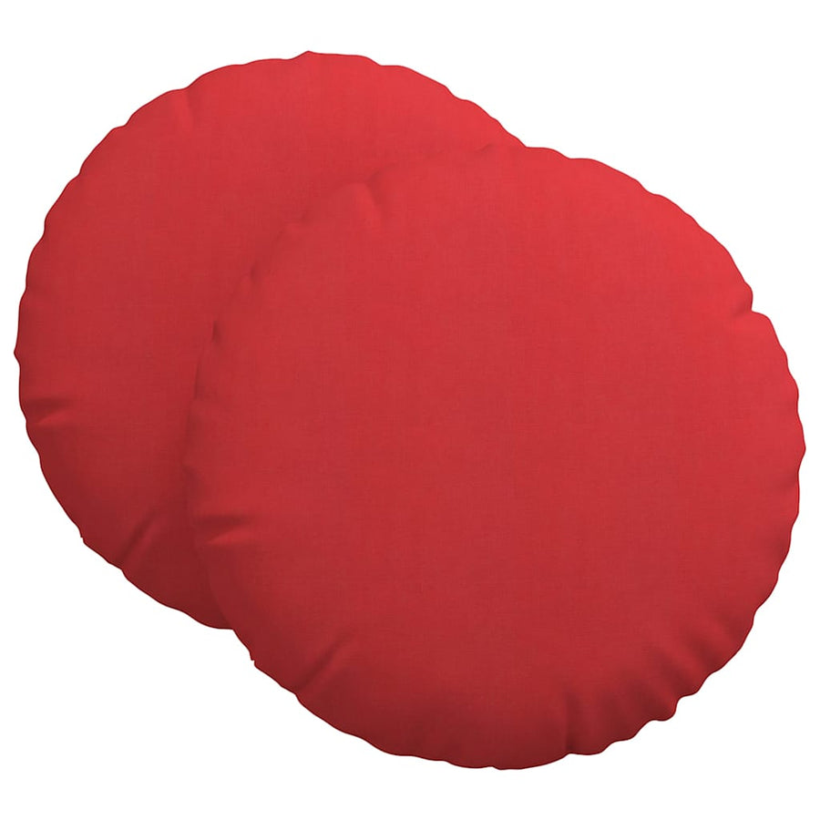 Zitkussens 2 pcs Rood Ø60 x 21 cm Stof