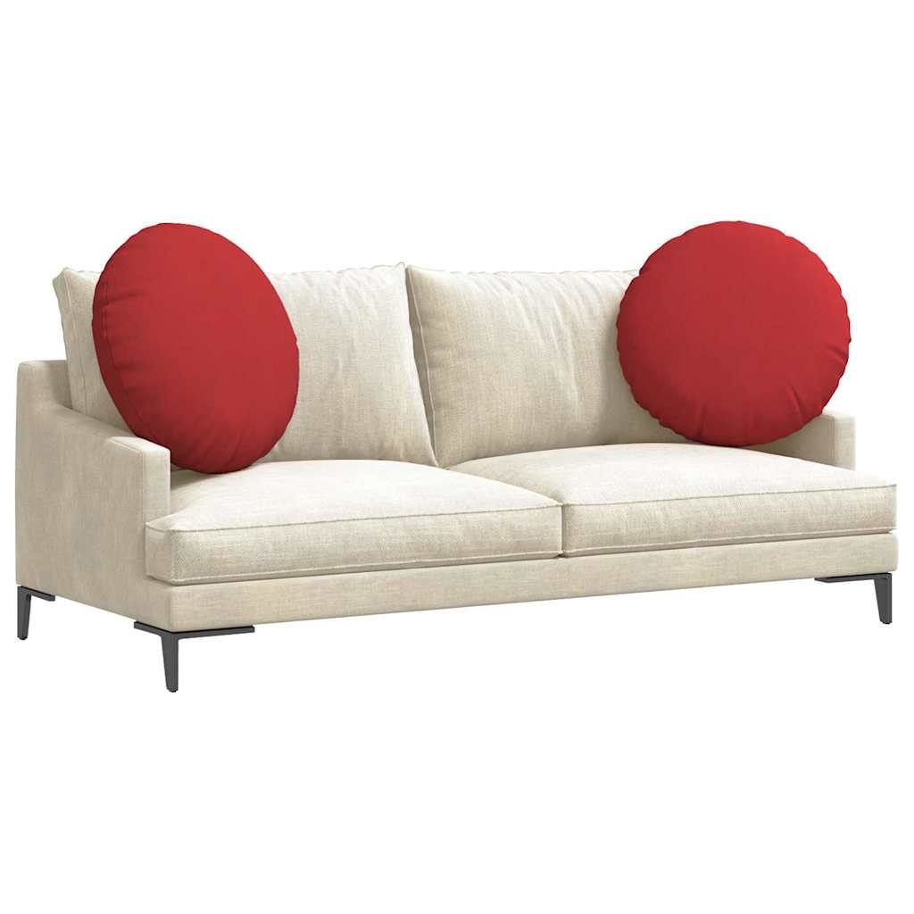 Zitkussens 2 pcs Rood Ø60 x 21 cm Stof