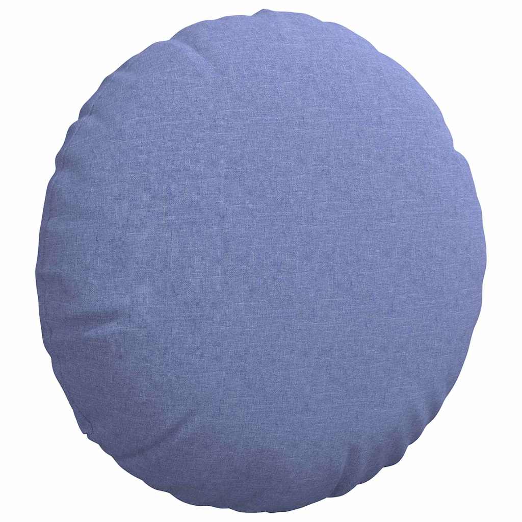 Zitkussens 2 pcs Jeans Blauw Ø60 x 21 cm Stof