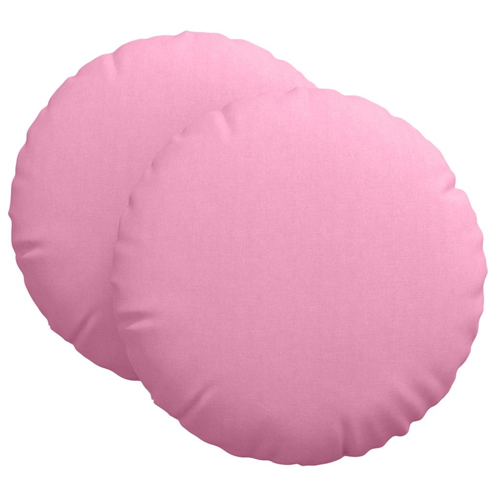 Zitkussens 2 pcs Roze Ø60 x 21 cm Stof