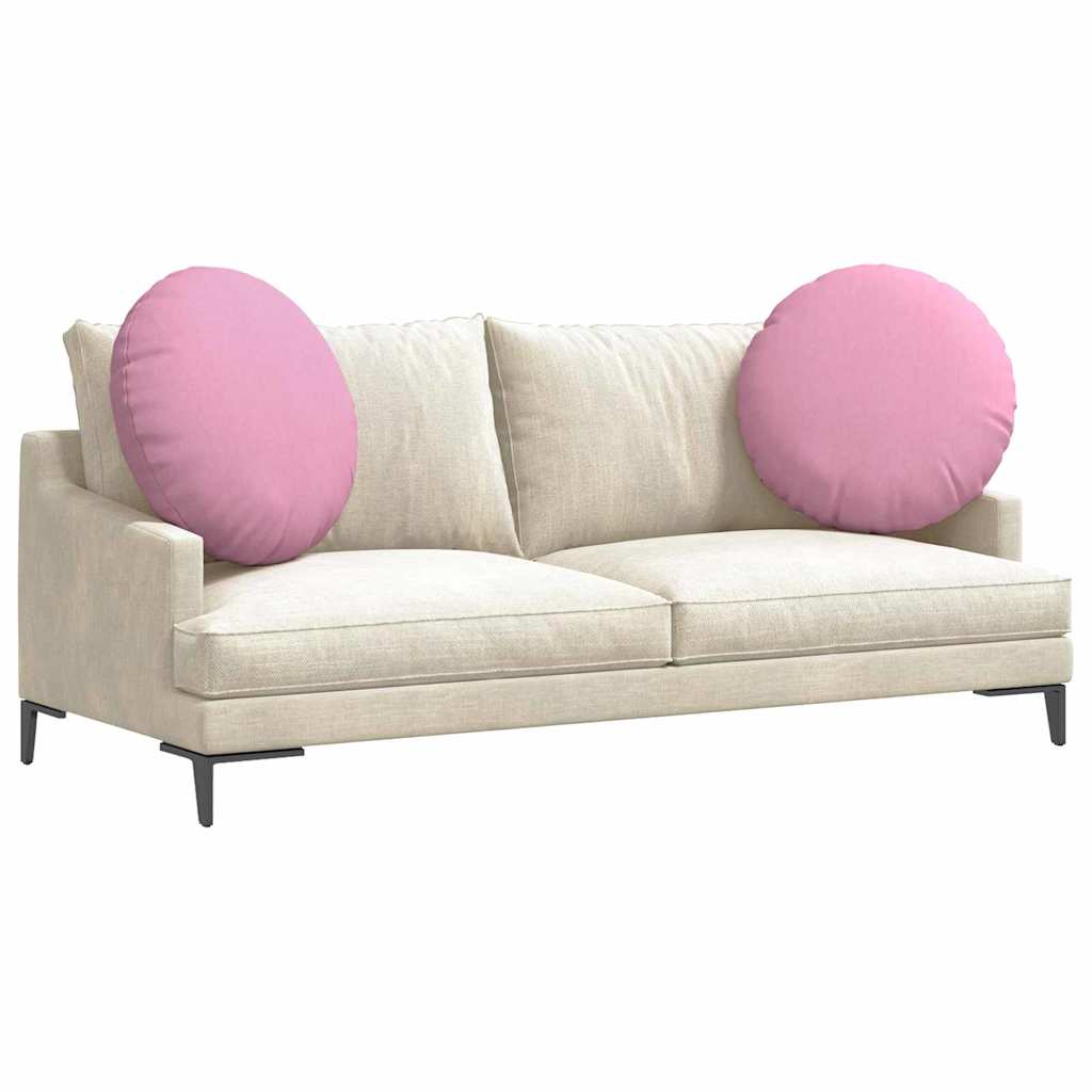 Zitkussens 2 pcs Roze Ø60 x 21 cm Stof