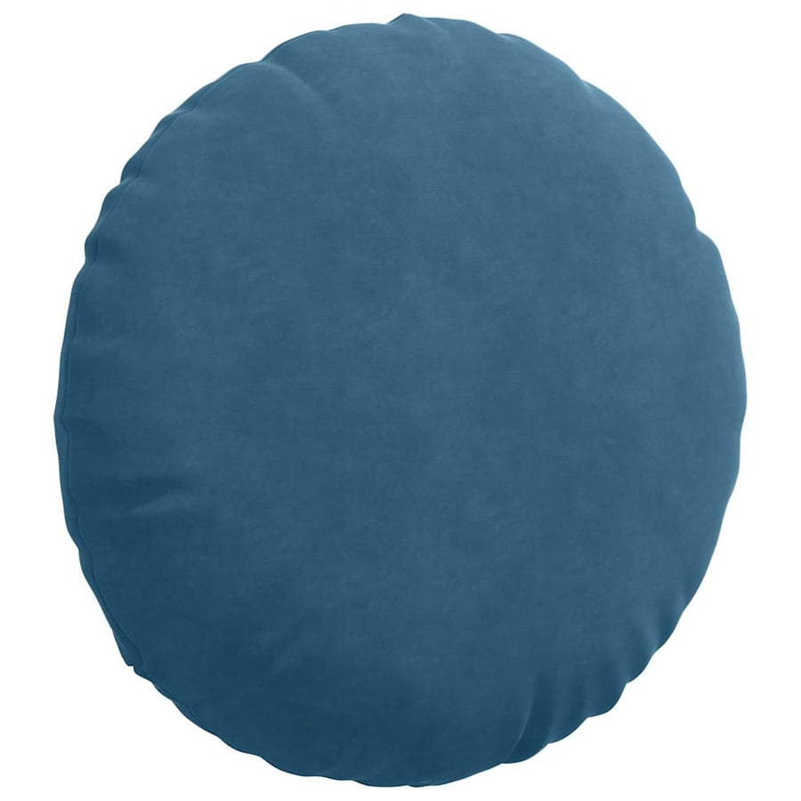 Zitkussens 2 pcs Blauw Ø 40 x 13 cm Fluweel