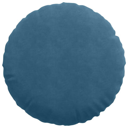 Zitkussens 2 pcs Blauw Ø 40 x 13 cm Fluweel