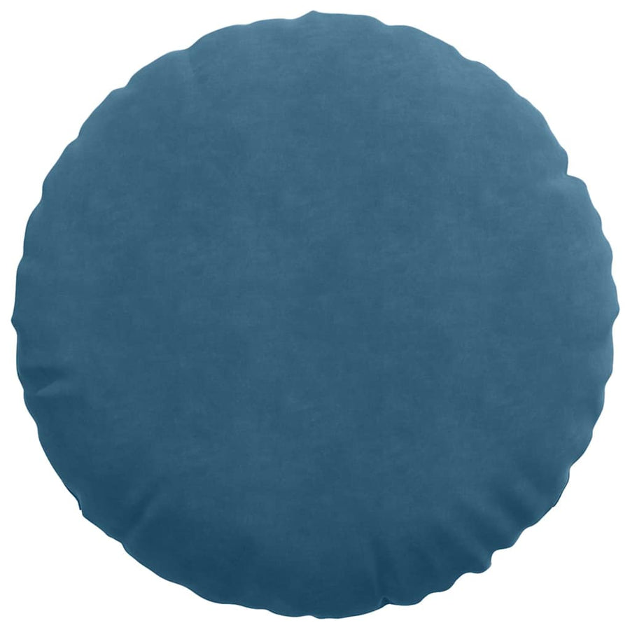 Zitkussens 2 pcs Blauw Ø 40 x 13 cm Fluweel