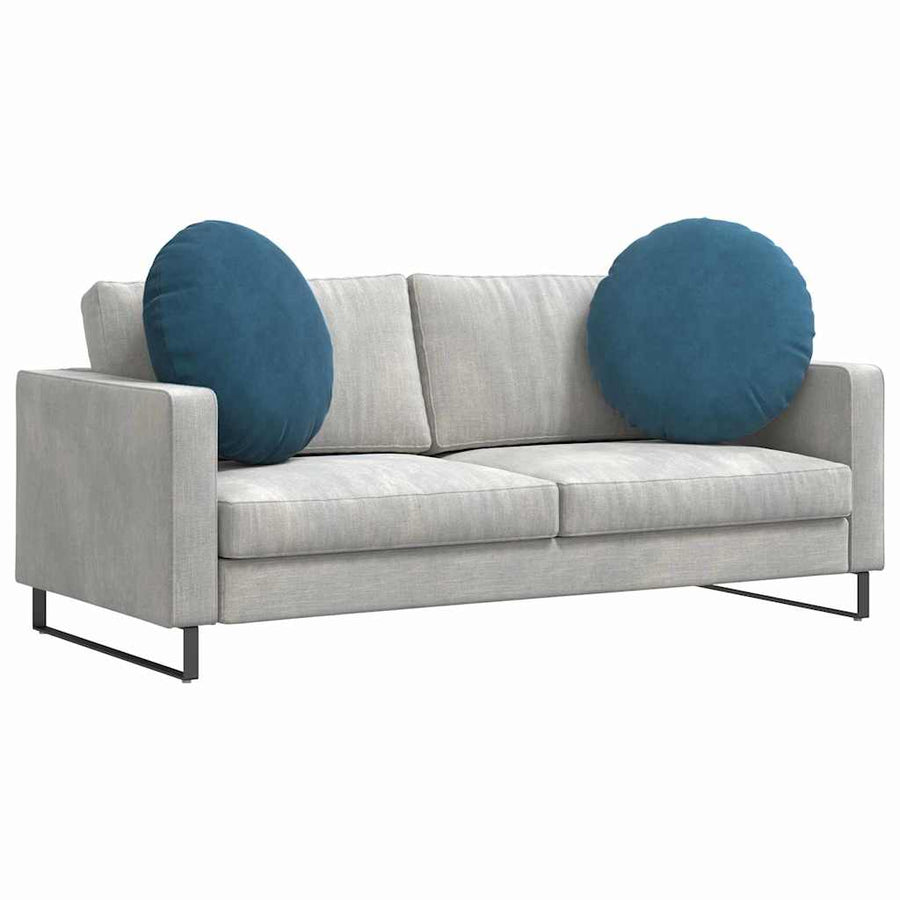 Zitkussens 2 pcs Blauw Ø 40 x 13 cm Fluweel
