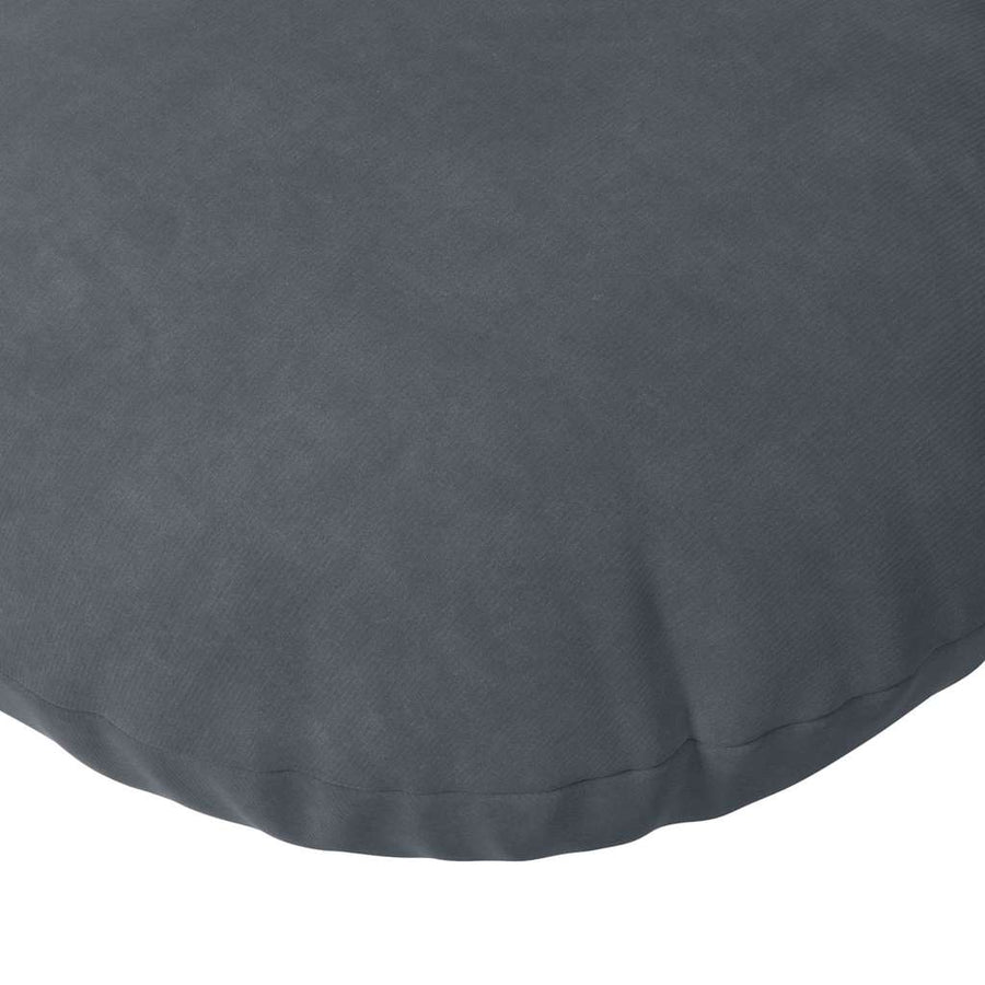 Zitkussens 2 pcs Donkergrijs Ø 40 x 13 cm Fluweel
