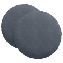 Zitkussens 2 pcs Donkergrijs Ø 40 x 13 cm Fluweel
