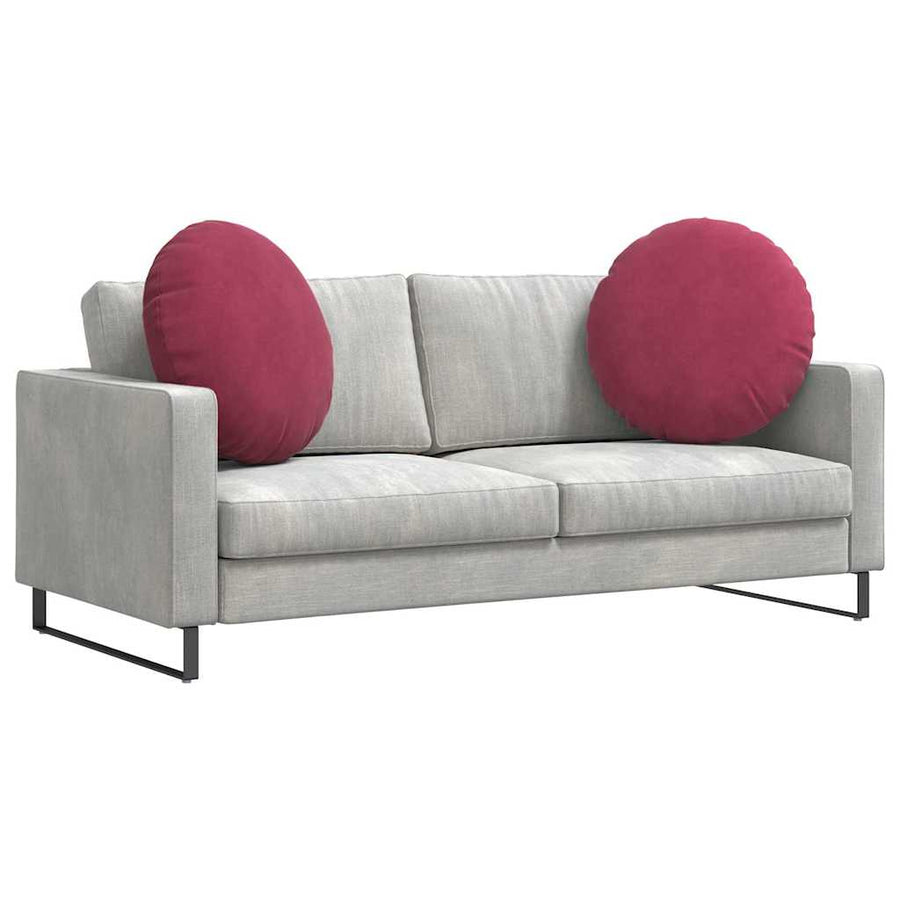 Zitkussens 2 pcs Wijnrood Ø 40 x 13 cm Fluweel