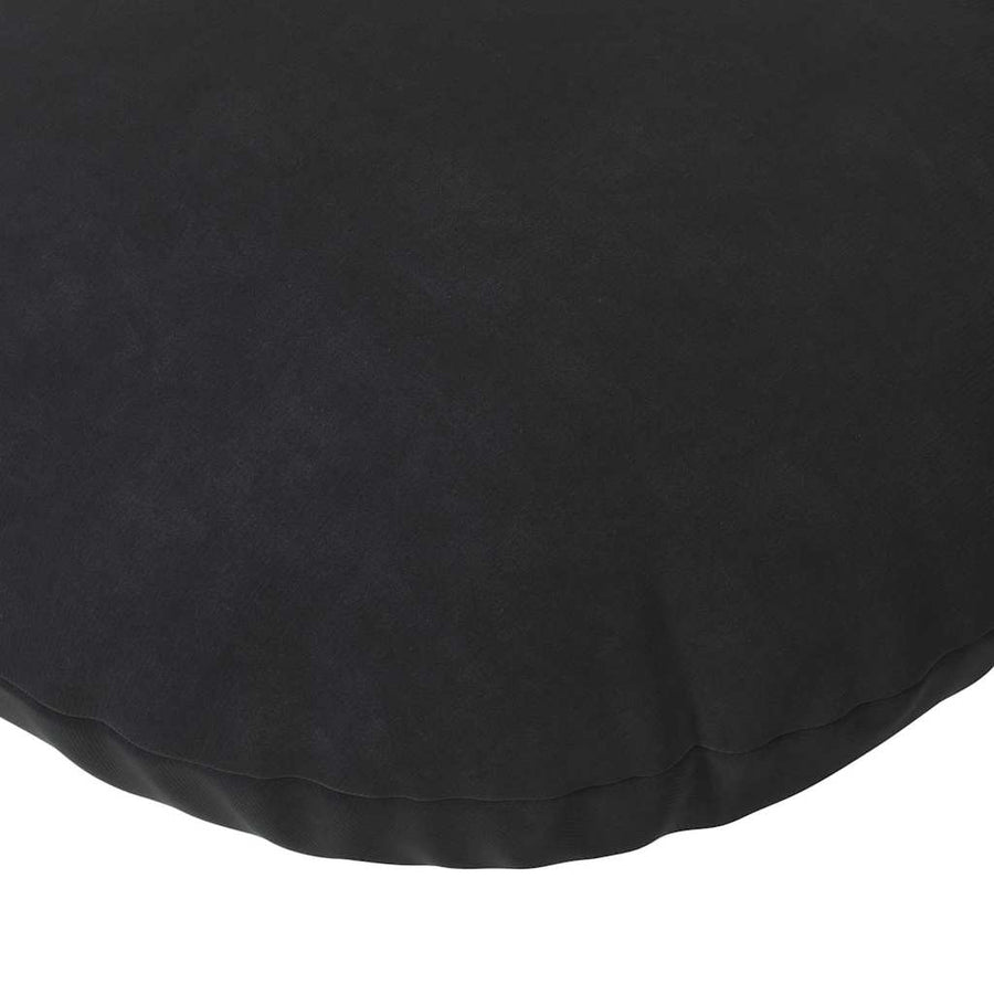 Zitkussens 2 pcs Zwart Ø 40 x 13 cm Fluweel