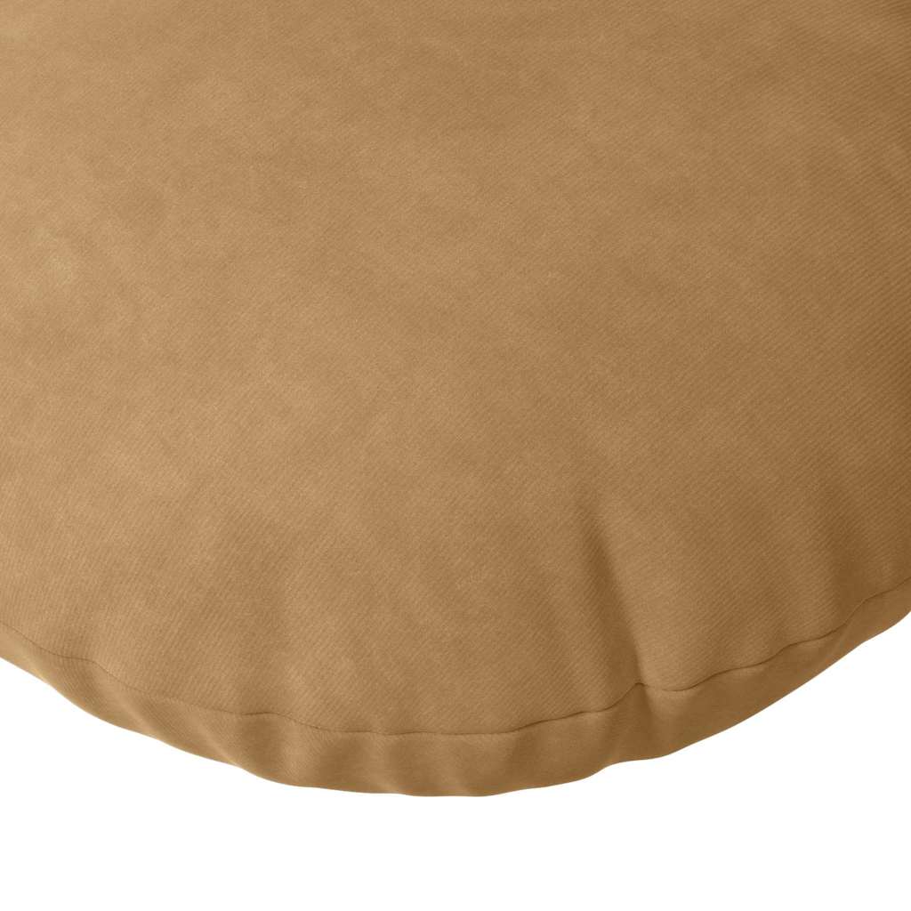 Zitkussens 2 pcs Bruin Ø 40 x 13 cm Fluweel