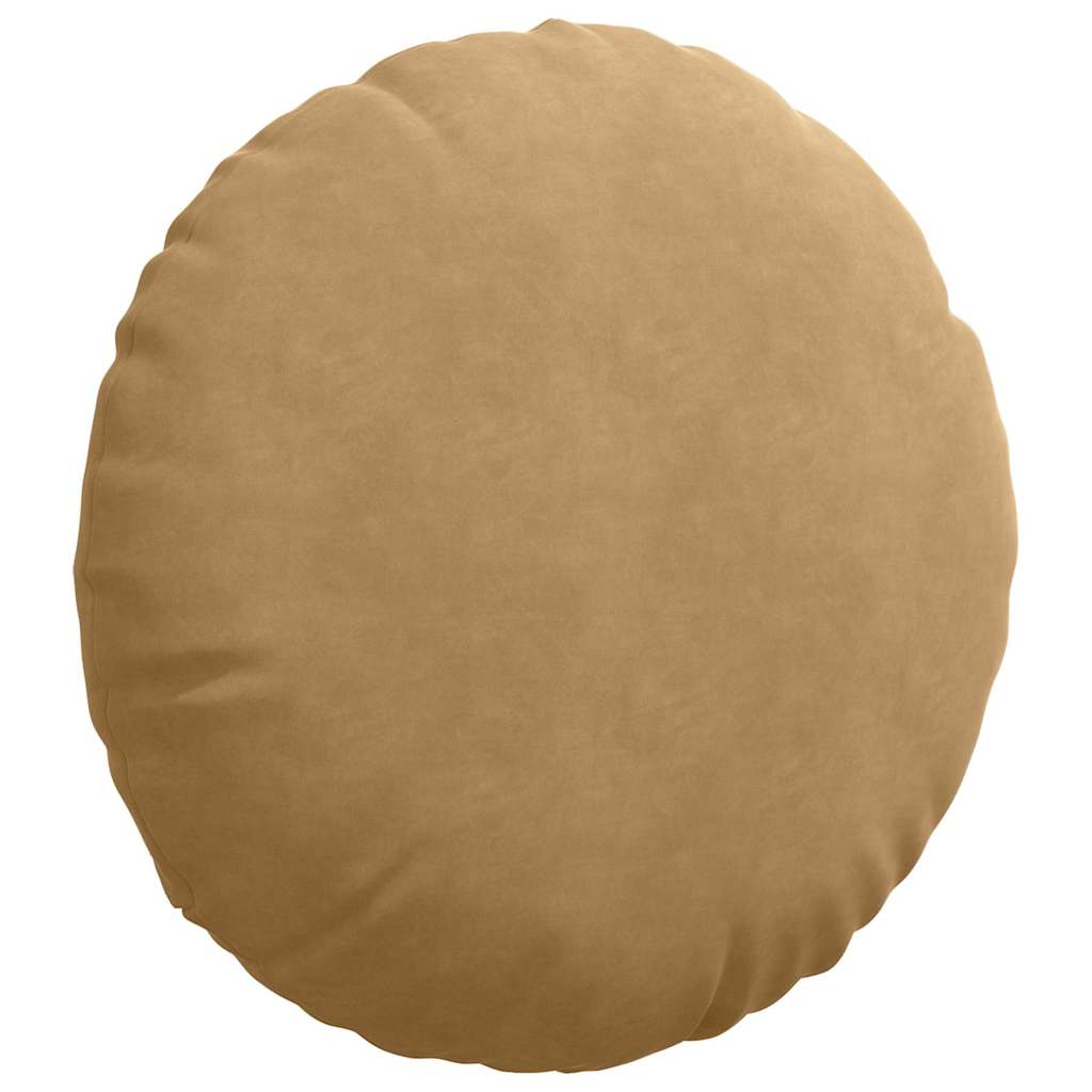 Zitkussens 2 pcs Bruin Ø 40 x 13 cm Fluweel