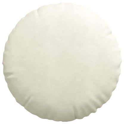 Zitkussens 2 pcs Crème Ø 40 x 13 cm Fluweel