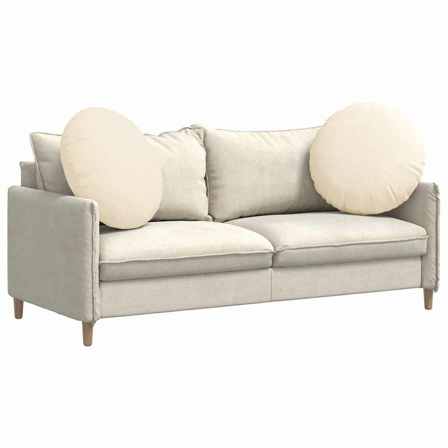 Zitkussens 2 pcs Crème Ø 60 cm Katoen Stof