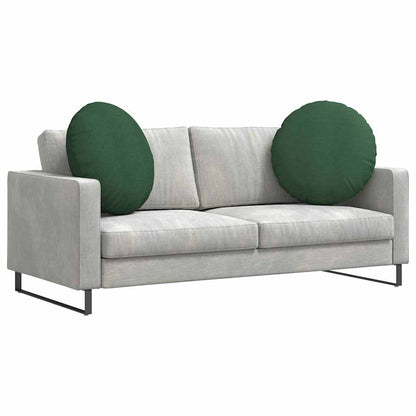 Zitkussens 2 pcs Donkergroen Ø 60 cm Katoen Stof