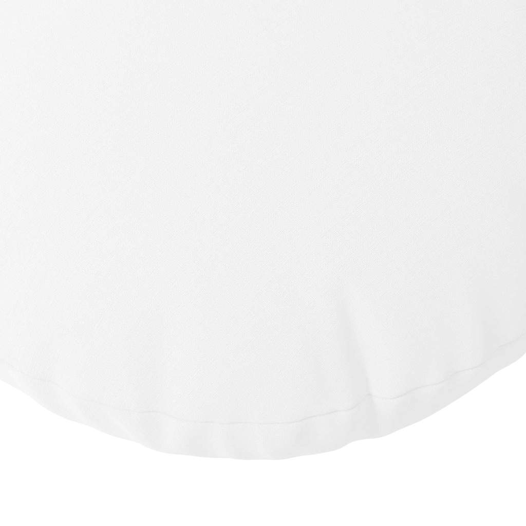 Zitkussens 2 pcs Wit Ø80 x 29 cm Stof