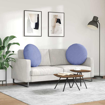 Zitkussens 2 pcs Jeans Blauw Ø80 x 29 cm Stof