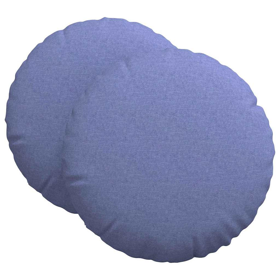 Zitkussens 2 pcs Jeans Blauw Ø80 x 29 cm Stof
