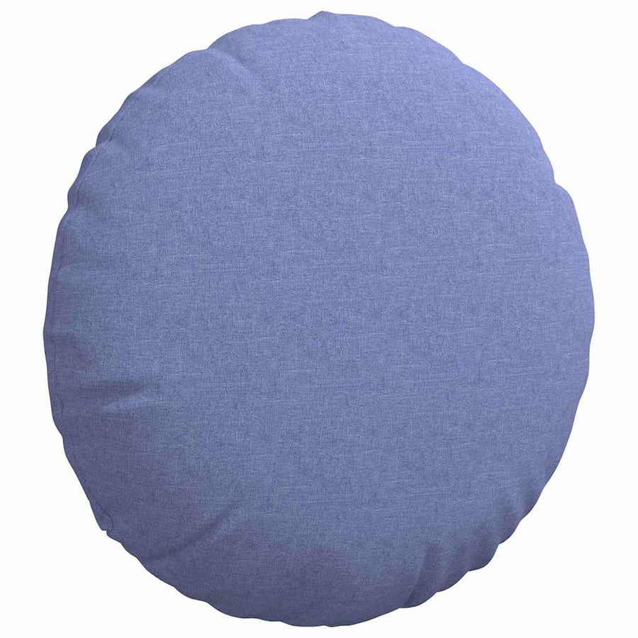 Zitkussens 2 pcs Jeans Blauw Ø80 x 29 cm Stof