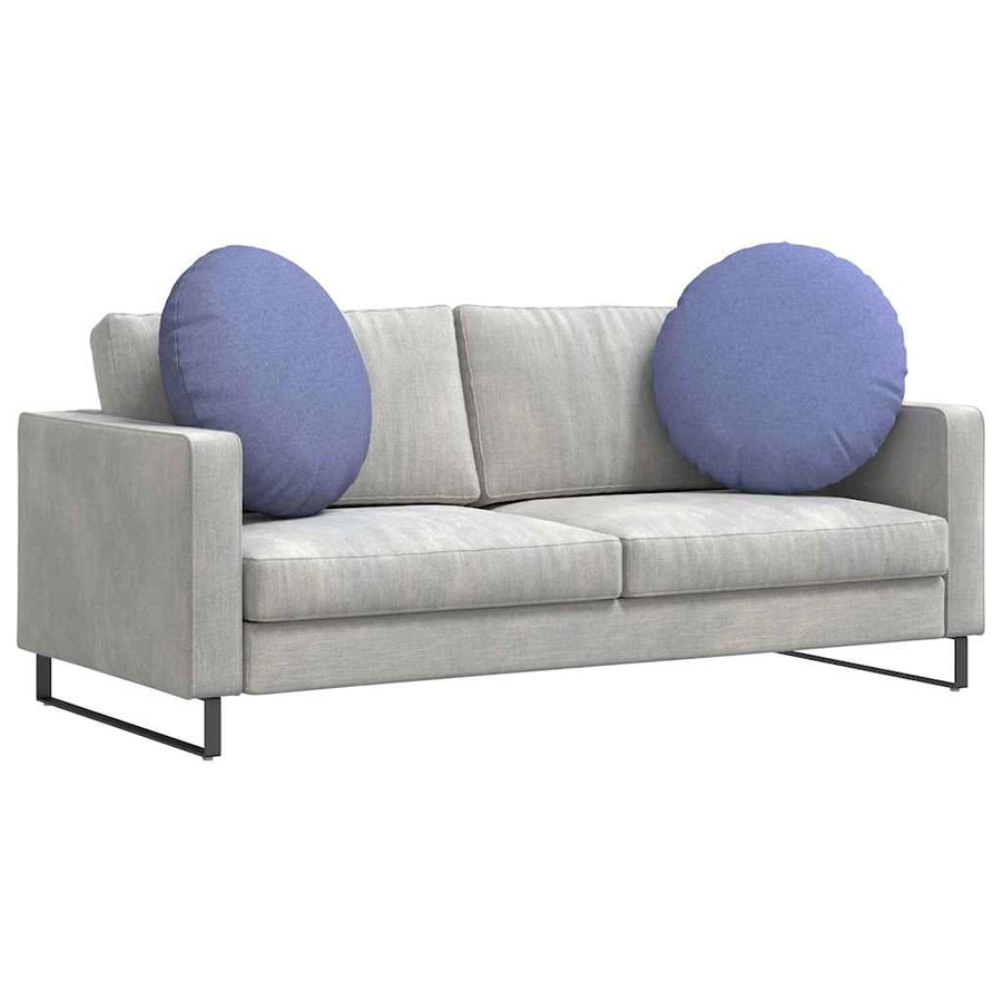 Zitkussens 2 pcs Jeans Blauw Ø80 x 29 cm Stof