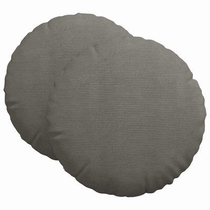 Zitkussens 2 pcs Lichtgrijs Ø 80 cm Katoen Stof