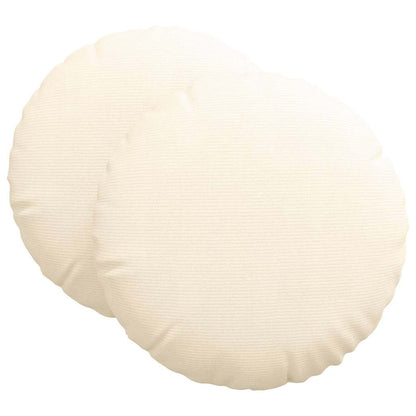 Zitkussens 2 pcs Crème Ø 80 cm Katoen Stof