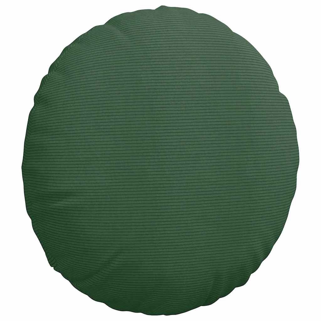 Zitkussens 2 pcs Donkergroen Ø 80 cm Katoen Stof