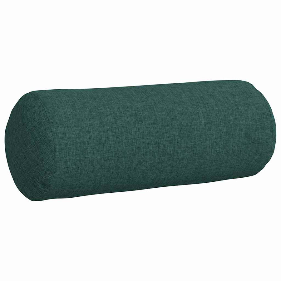 Bolster Kussens 2 pcs Donkergroen Ø 15 x 40 cm Stof