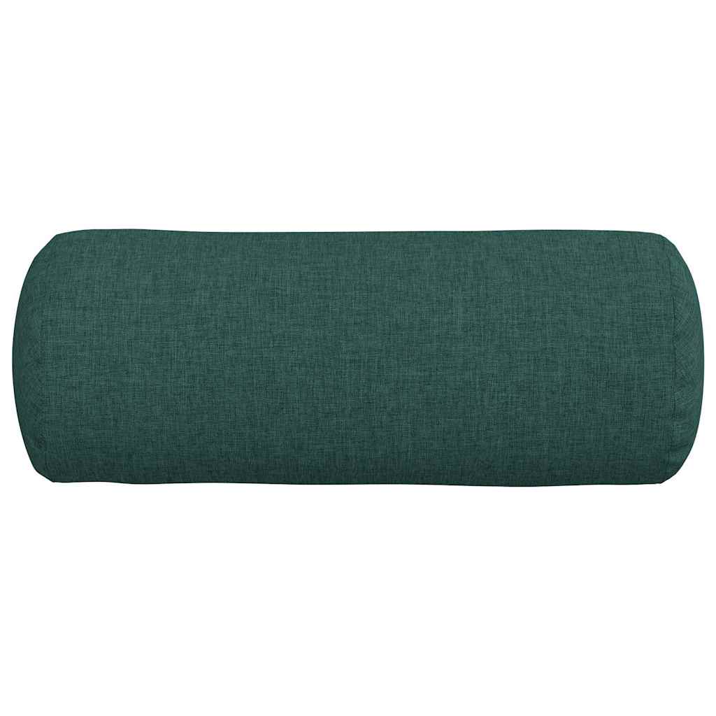 Bolster Kussens 2 pcs Donkergroen Ø 15 x 40 cm Stof