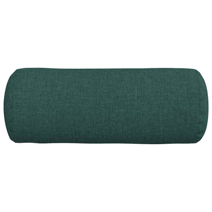 Bolster Kussens 2 pcs Donkergroen Ø 15 x 40 cm Stof