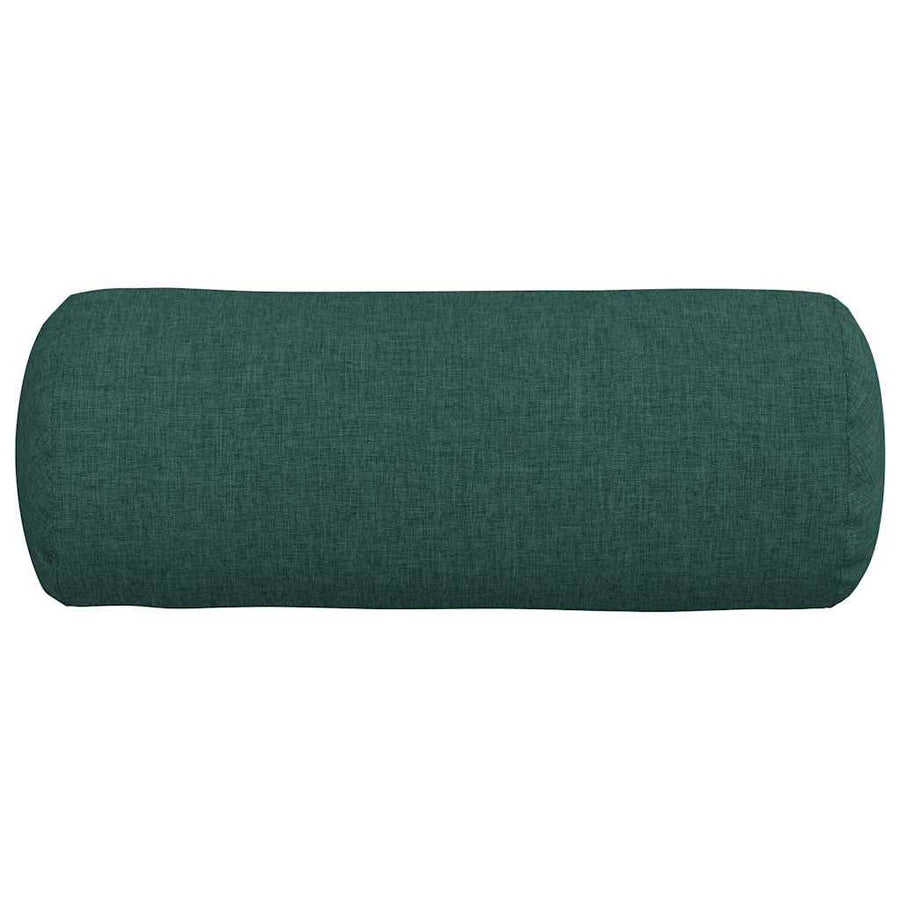 Bolster Kussens 2 pcs Donkergroen Ø 15 x 40 cm Stof