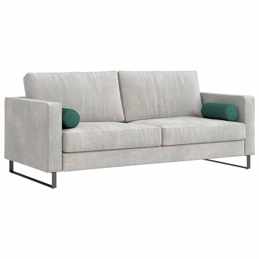 Bolster Kussens 2 pcs Donkergroen Ø 15 x 40 cm Stof