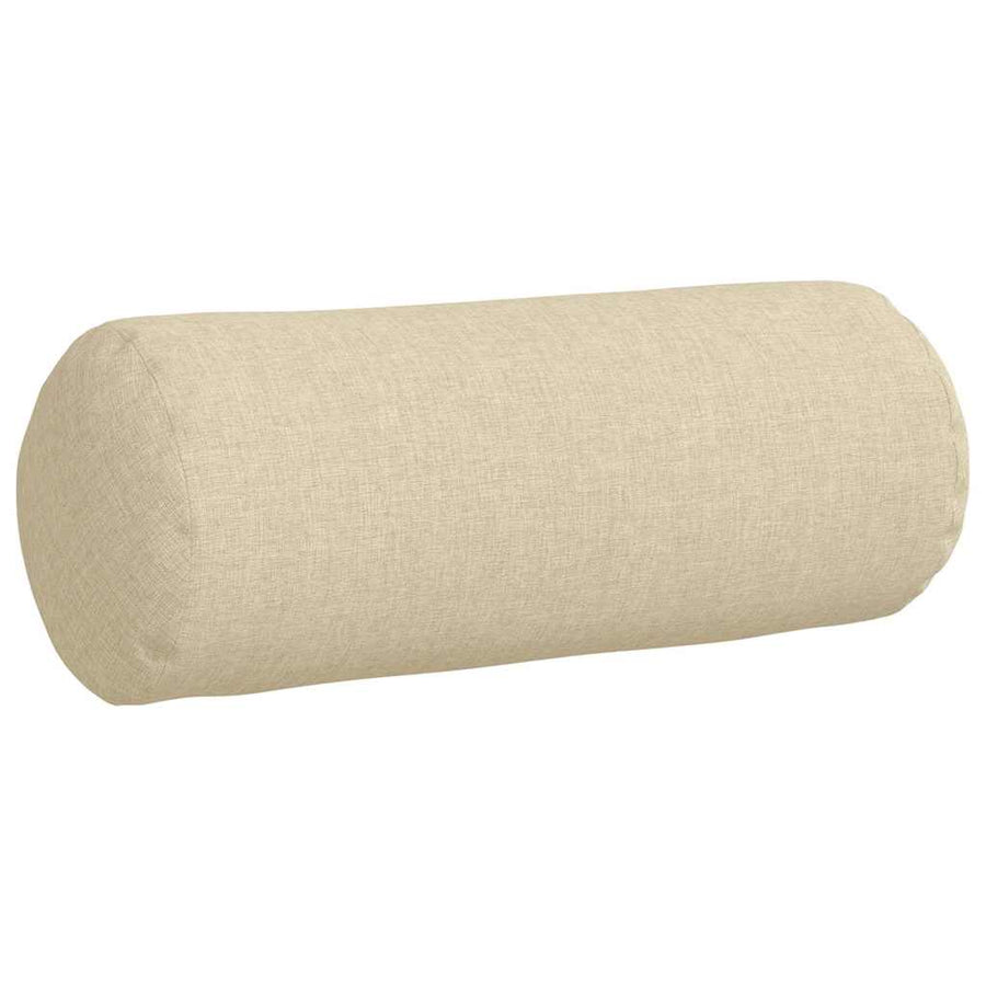 Bolster Kussens 2 pcs Crème Ø 15 x 40 cm Stof
