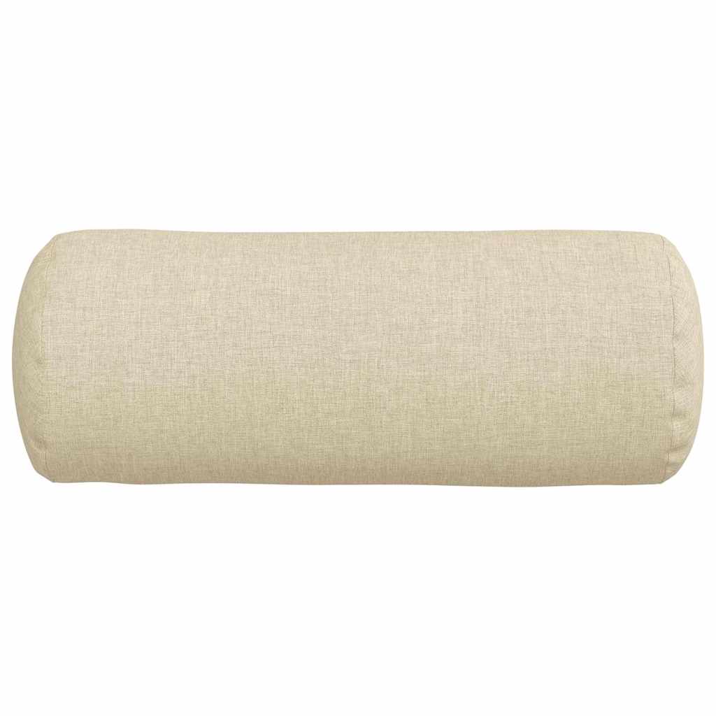 Bolster Kussens 2 pcs Crème Ø 15 x 40 cm Stof