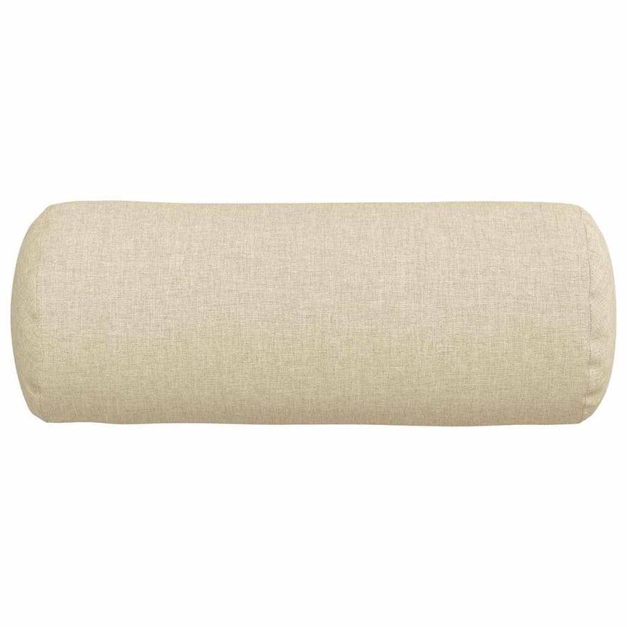 Bolster Kussens 2 pcs Crème Ø 15 x 40 cm Stof