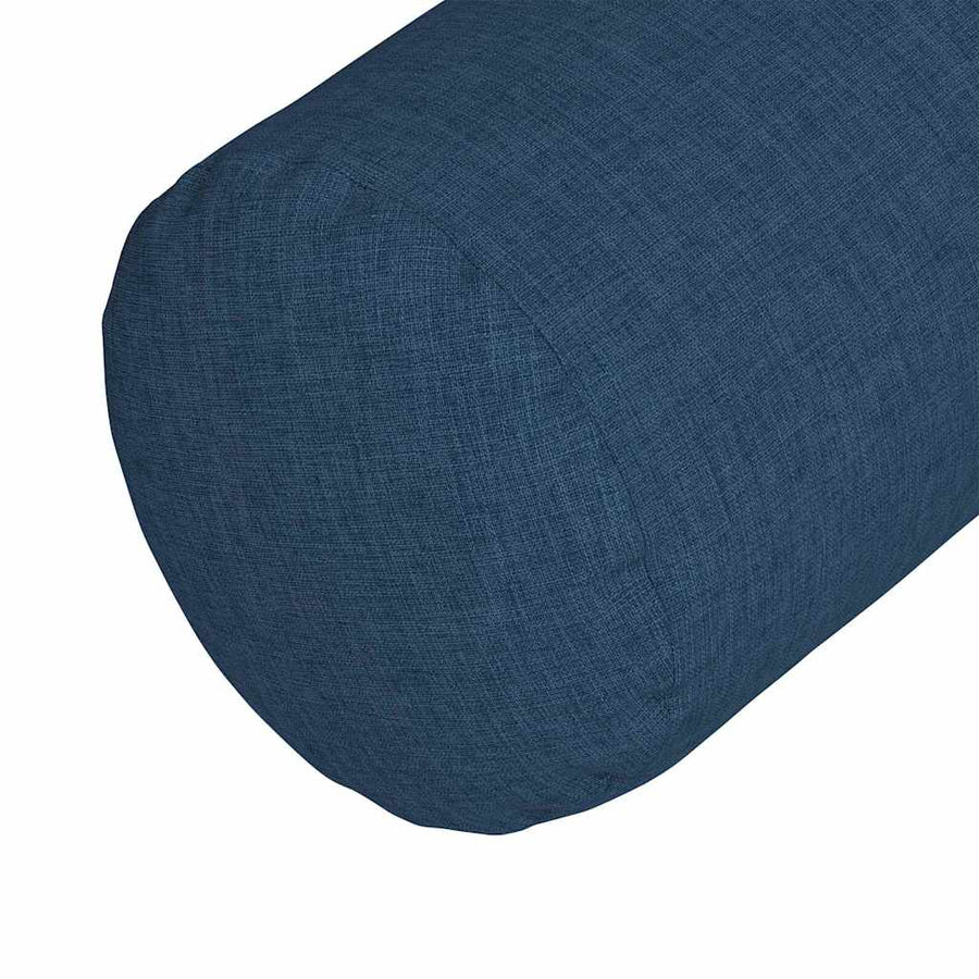 Bolster Kussens 2 pcs Blauw Ø 15 x 40 cm Stof