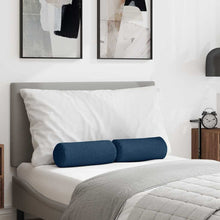 Bolster Kussens 2 pcs Blauw Ø 15 x 40 cm Stof