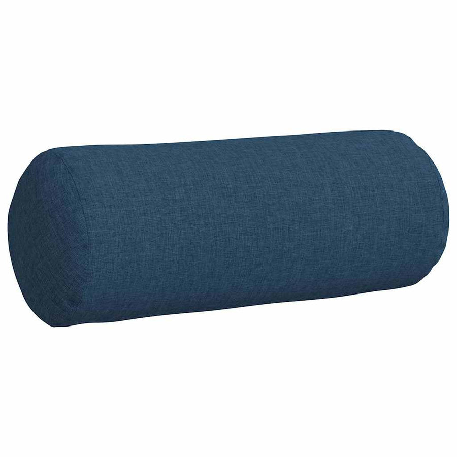 Bolster Kussens 2 pcs Blauw Ø 15 x 40 cm Stof