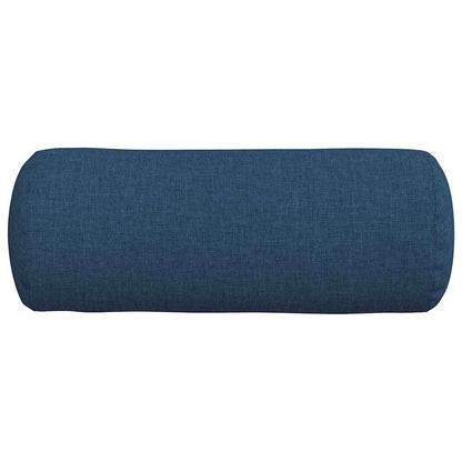 Bolster Kussens 2 pcs Blauw Ø 15 x 40 cm Stof