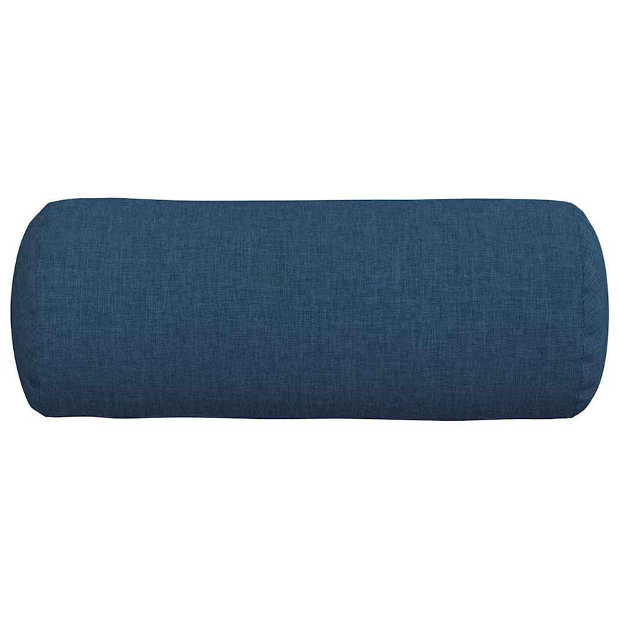 Bolster Kussens 2 pcs Blauw Ø 15 x 40 cm Stof