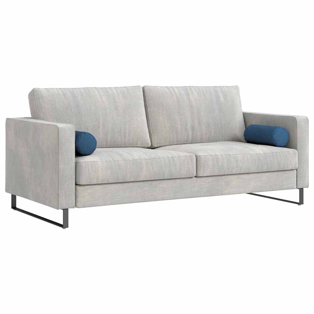 Bolster Kussens 2 pcs Blauw Ø 15 x 40 cm Stof