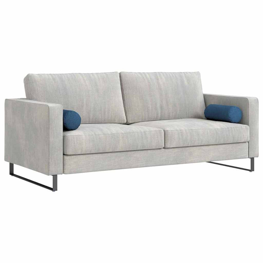 Bolster Kussens 2 pcs Blauw Ø 15 x 40 cm Stof