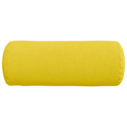 Bolster Kussens 2 pcs Lichtgeel Ø 15 x 40 cm Stof