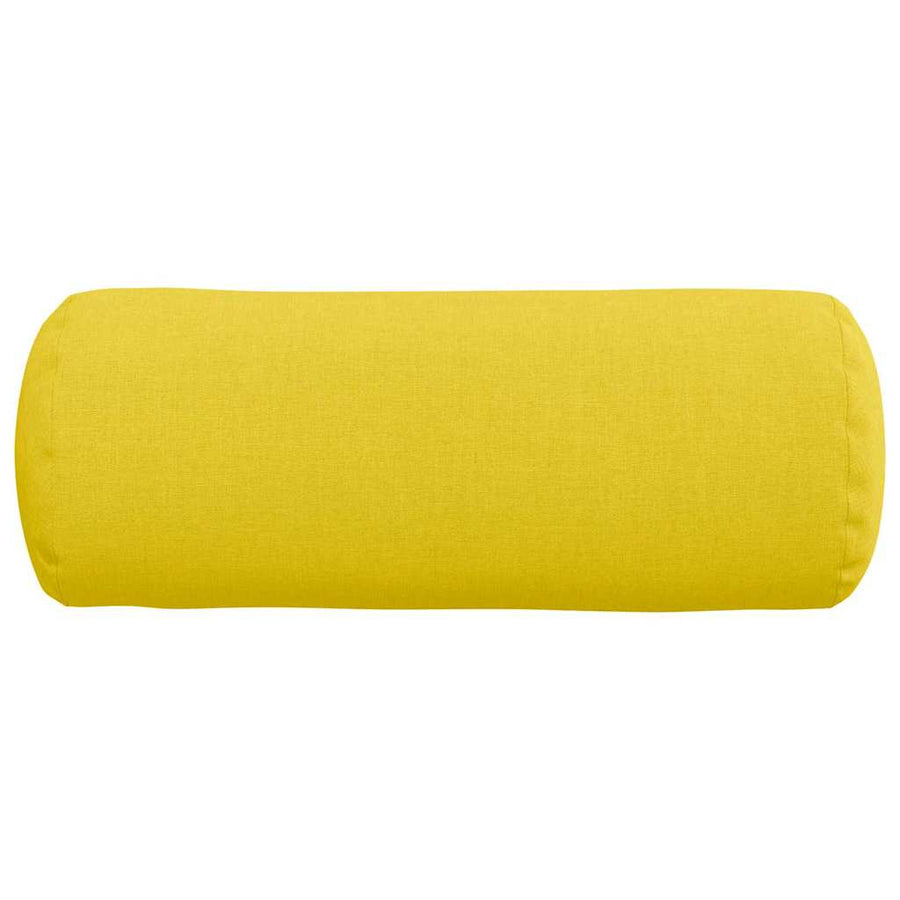 Bolster Kussens 2 pcs Lichtgeel Ø 15 x 40 cm Stof