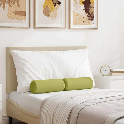 Bolster Kussens 2 pcs Lichtgroen Ø 15 x 40 cm Stof