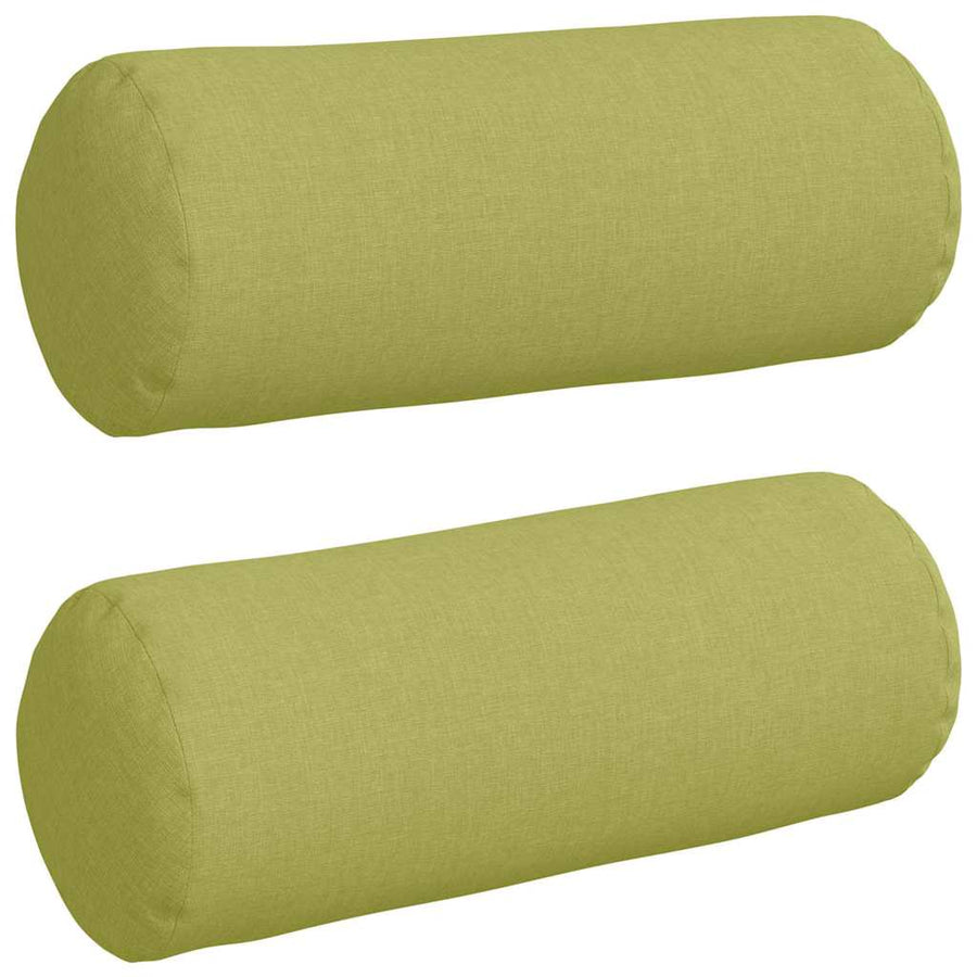 Bolster Kussens 2 pcs Lichtgroen Ø 15 x 40 cm Stof