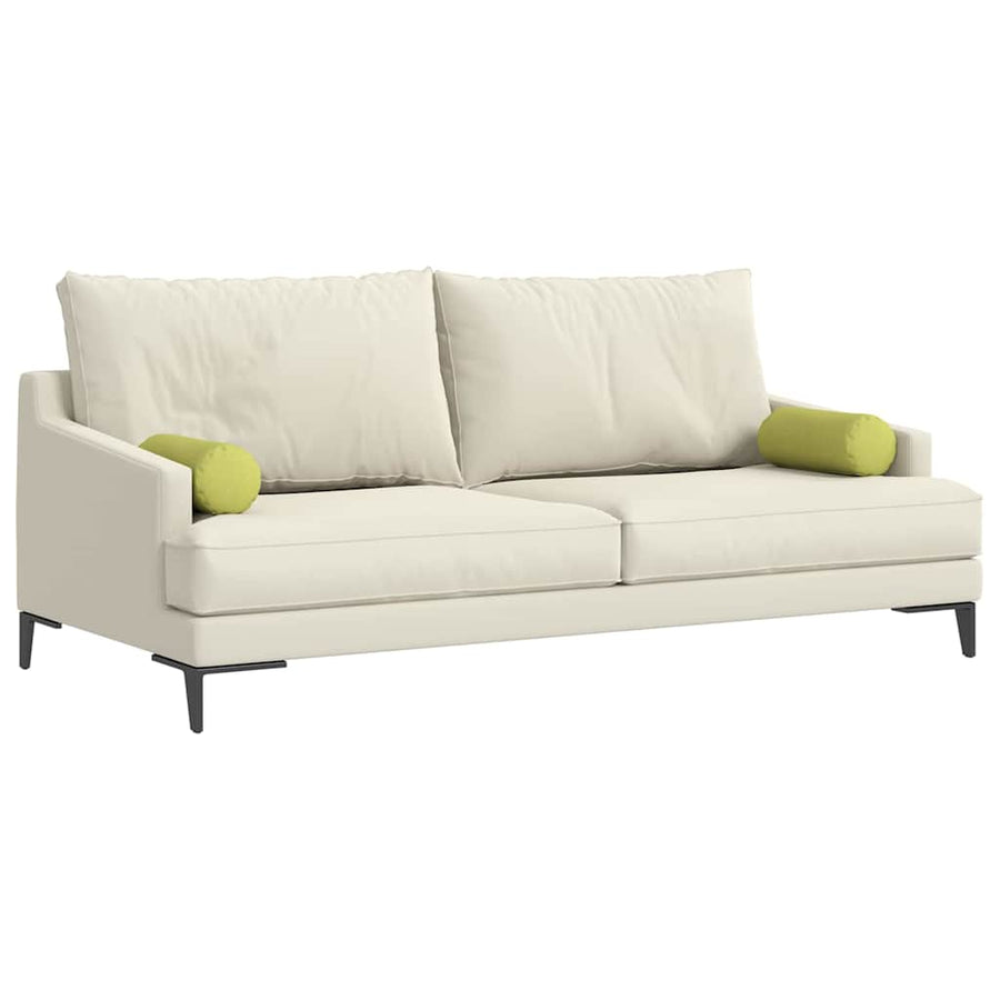 Bolster Kussens 2 pcs Lichtgroen Ø 15 x 40 cm Stof