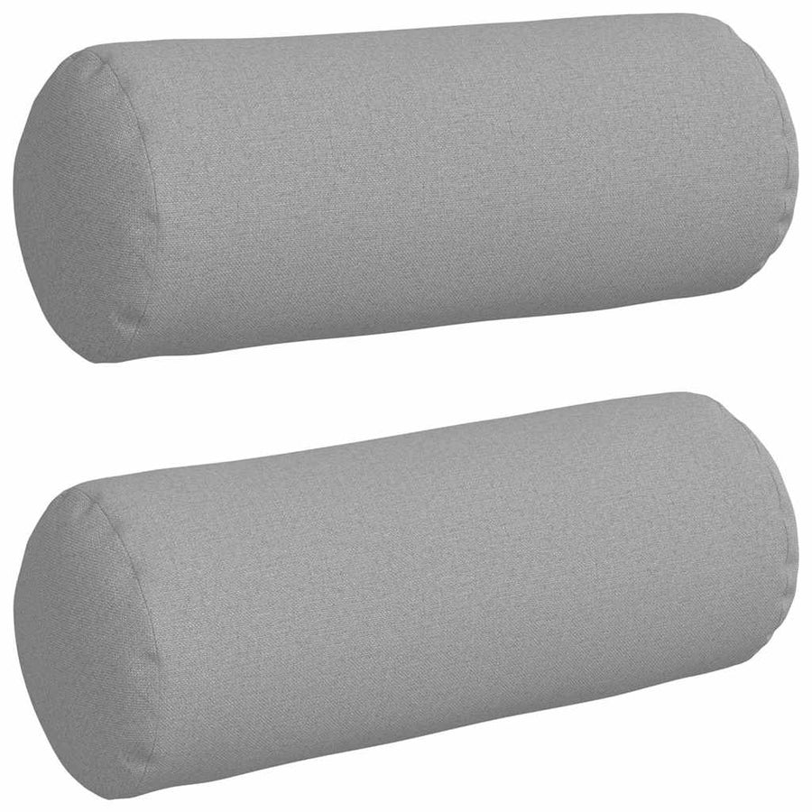 Bolster Kussens 2 pcs Wolkengrijs Ø 15 x 40 cm Stof
