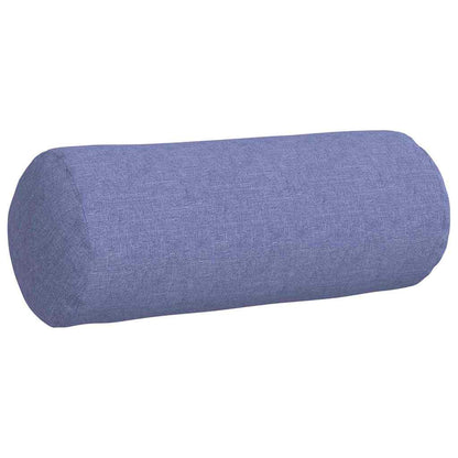 Bolster Kussens 2 pcs Jeans Blauw Ø 15 x 40 cm Stof